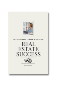 Private Money Lending Guide to Real Estate Success cover with Asian woman image sitting at laptop thinking
